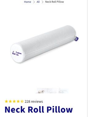The Cushion Lab Neck Roll Pillow